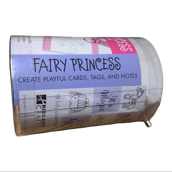 Hero Arts Crafts “Fairy Princess” 18 Wood block Stamps + Ink - Picture 6 of 8